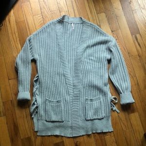 NWOT grey knit cardigan